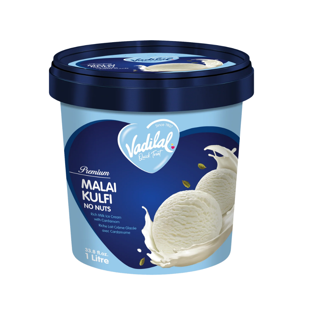 Vadilal Malai Kulfi Icecream 1 ltr buy online USA - 1